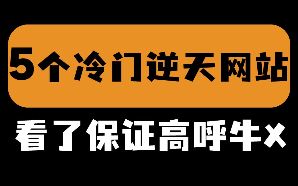 【首发】老司机未必也知道的硬核网站 快来丰富你的书签哔哩哔哩bilibili