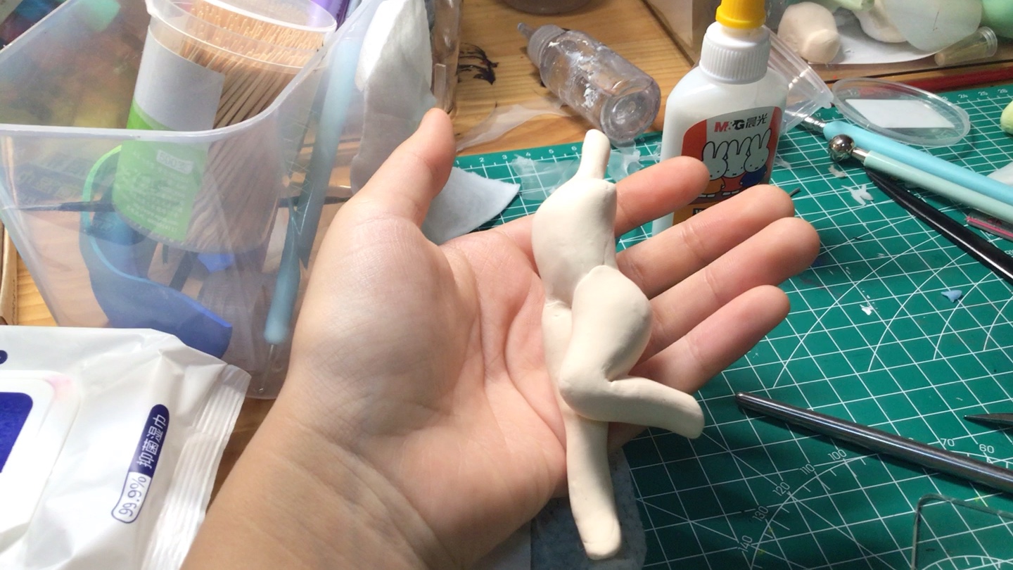 王者荣耀妲己黏土手办素体