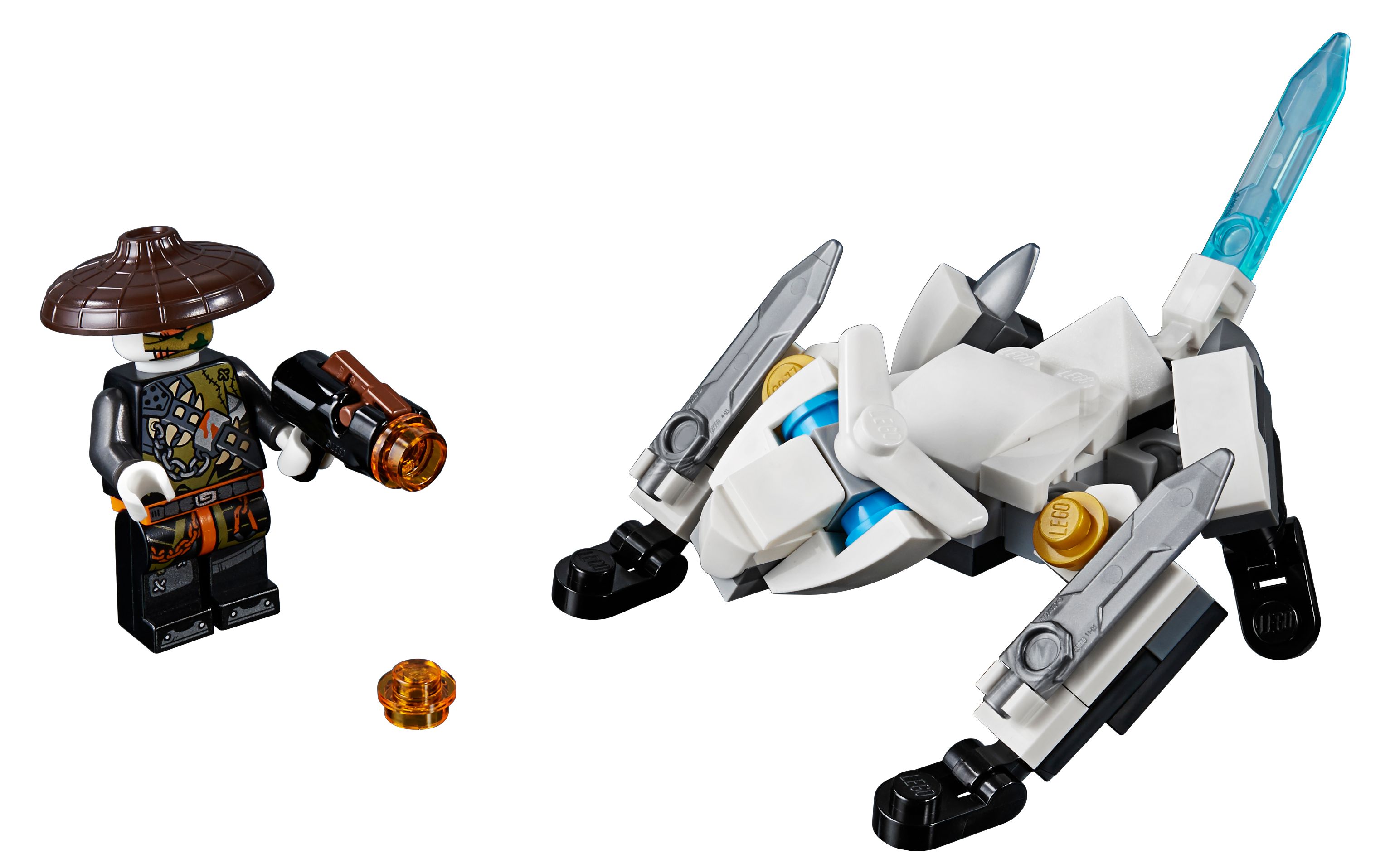 乐高lego 30547 幻影忍者 捕龙部落龙猎人 拼砌包 拼搭搬砖视频_哔哩