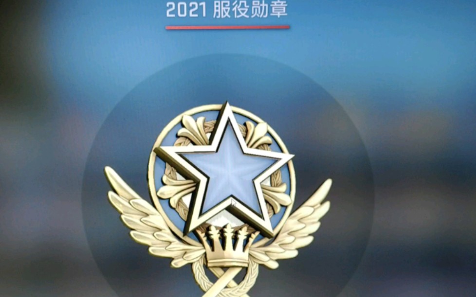 csgo又一枚勋章到手 2021服役勋章