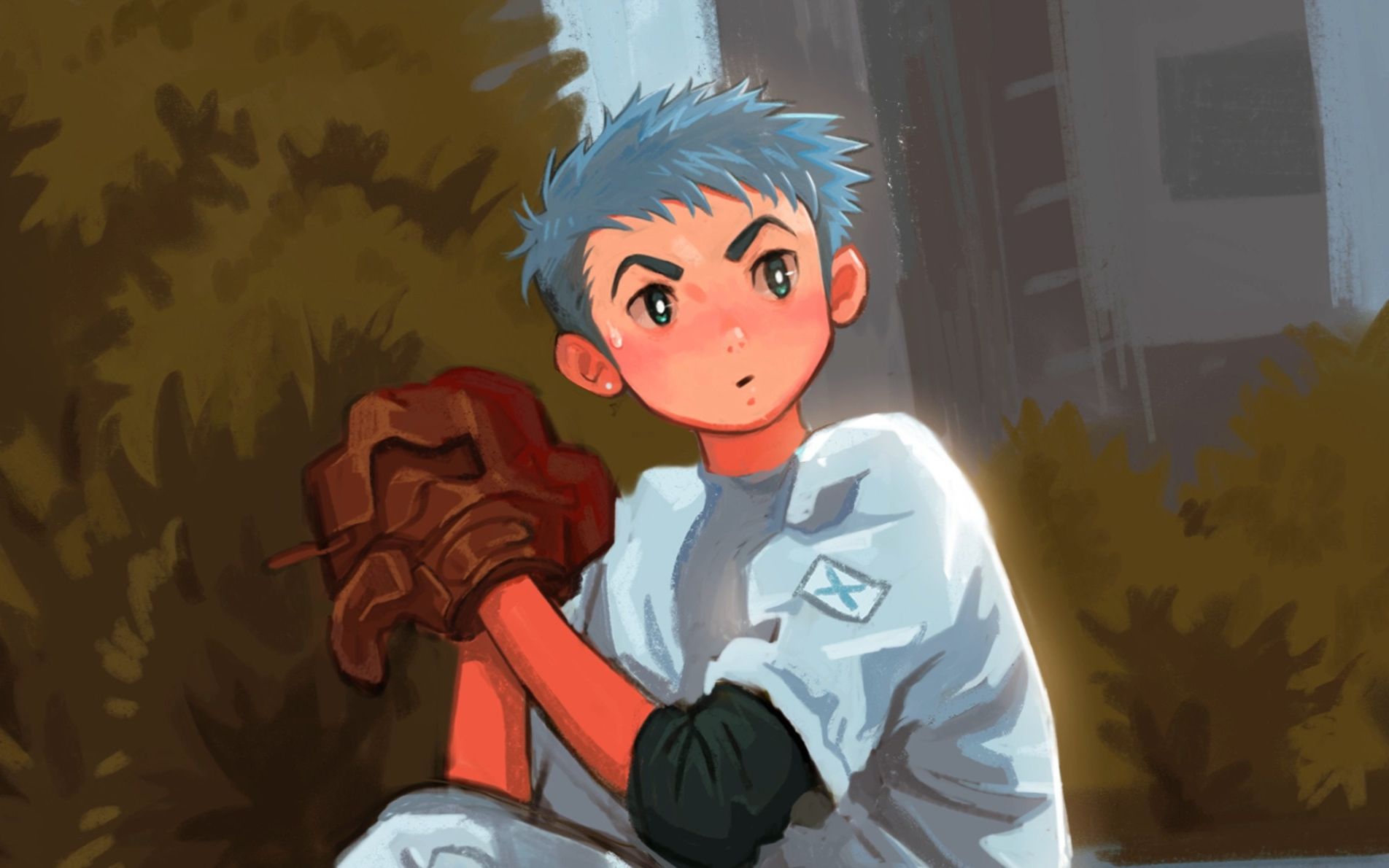 【板绘】正男长大表示一个打十个