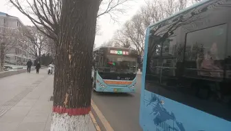 [拍公交]阳泉市公交车阳泉东站-晋东加气站206路公交车和阳泉东站-里社村口K2路公交车通过平定县平梅街路口