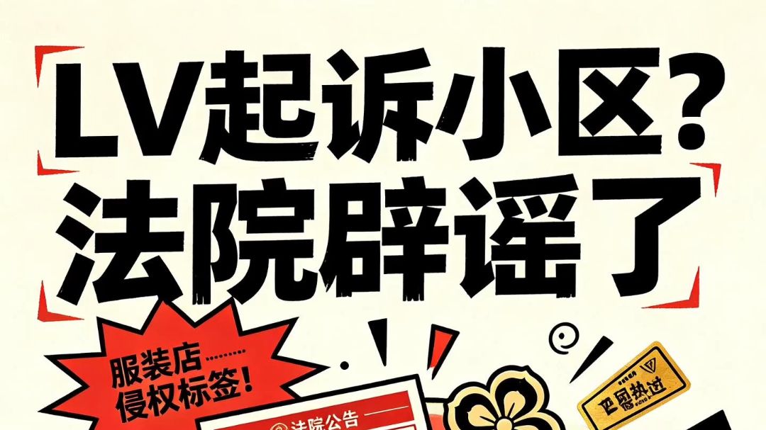 LV起诉小区？法院亲自辟谣了🍉