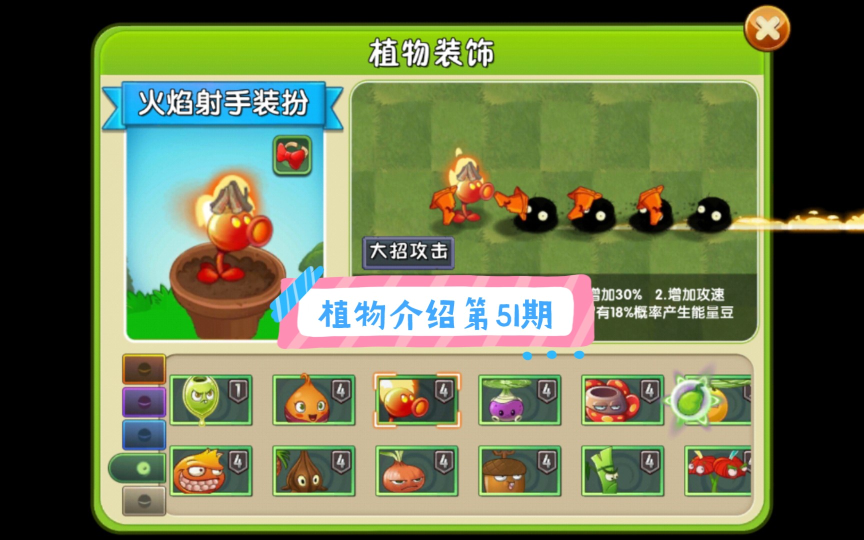 植物介绍第51期火焰豌豆射手这个冬天我来发光发热