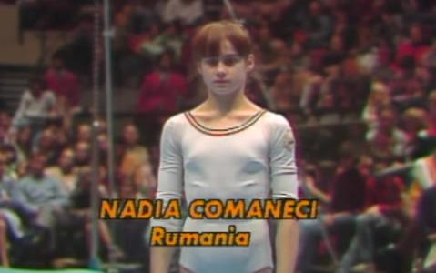 【当体操传奇还是小可爱】Nadia Comaneci科马内奇1976年美国杯自由操完美十分哔哩哔哩bilibili