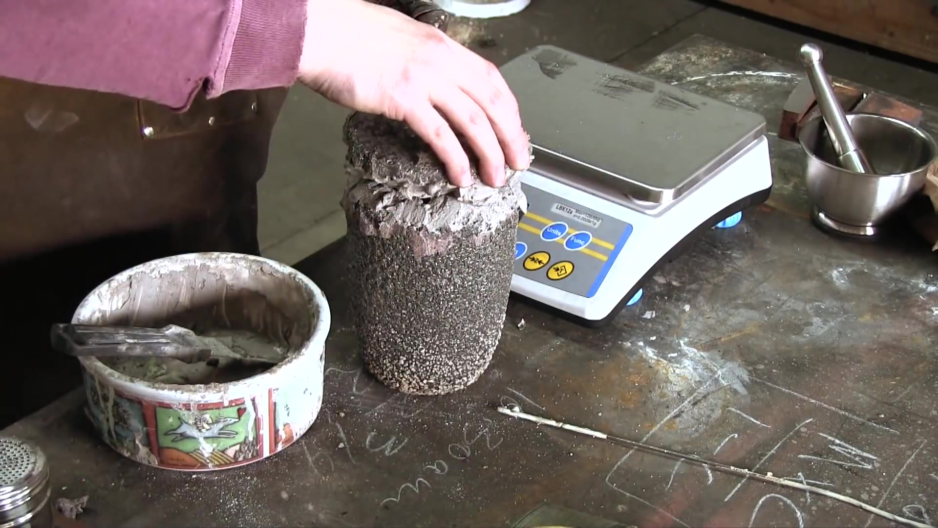 坩埚乌兹钢制作(4) -完-_哔哩哔哩_bilibili