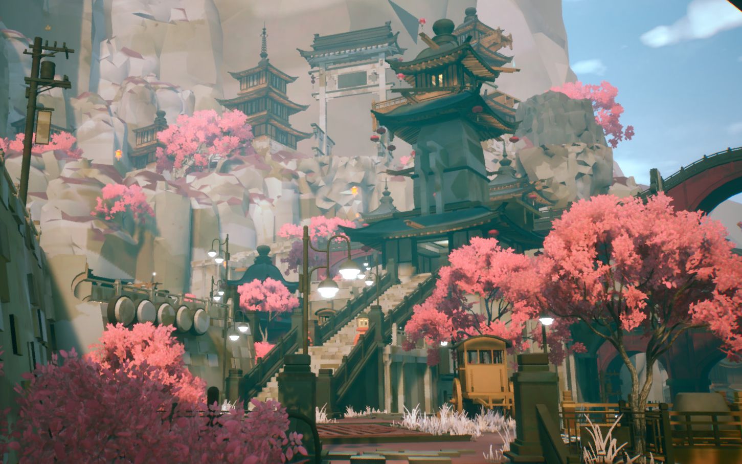 蓬蓬裙少女古城蹦蹦跳跳找灯笼《黄昏沉眠街》试玩