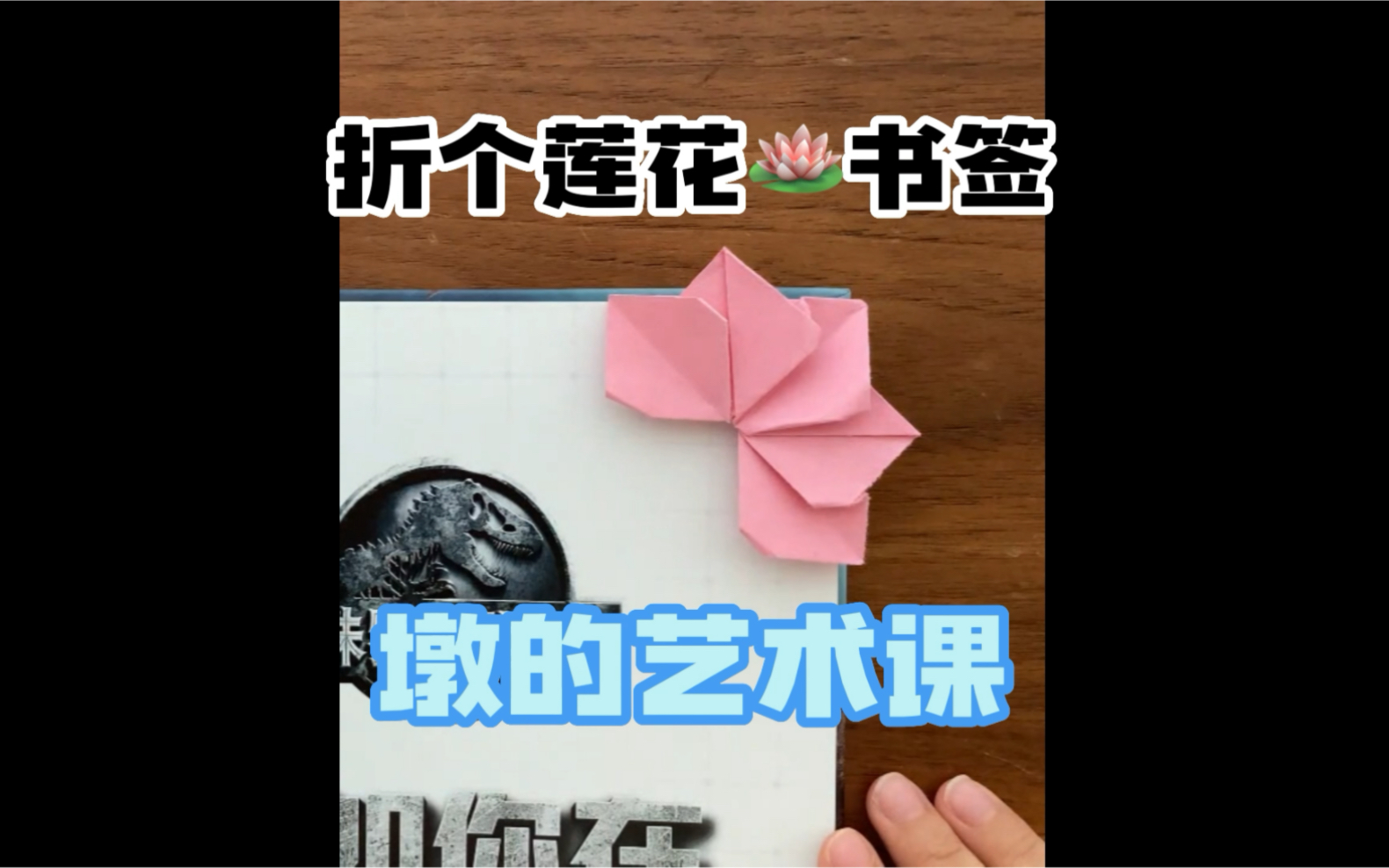 【小学生折纸】莲花书签哔哩哔哩bilibili