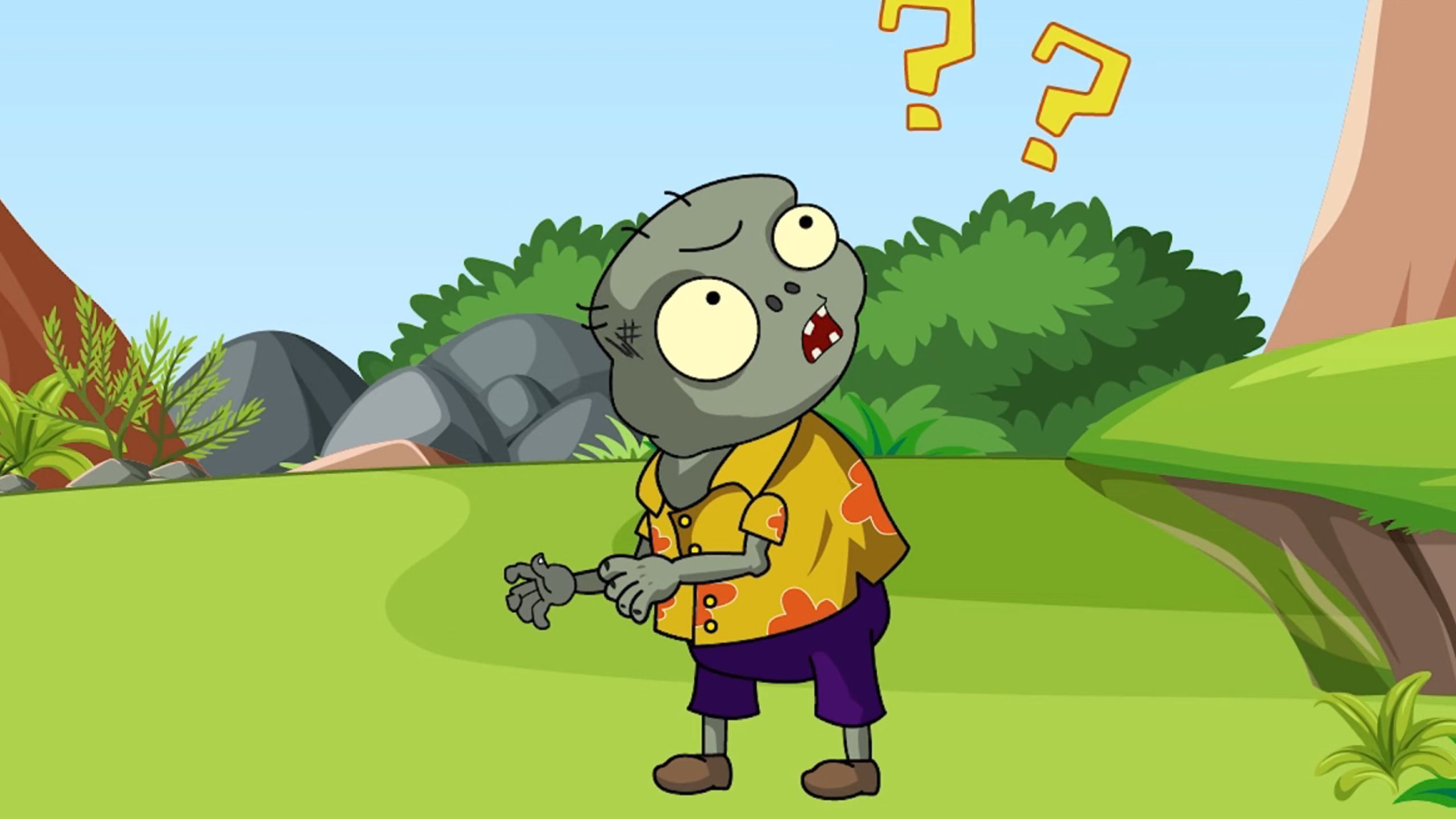 植物大战僵尸:小僵尸真是倒霉,被僵尸男搞偷袭!