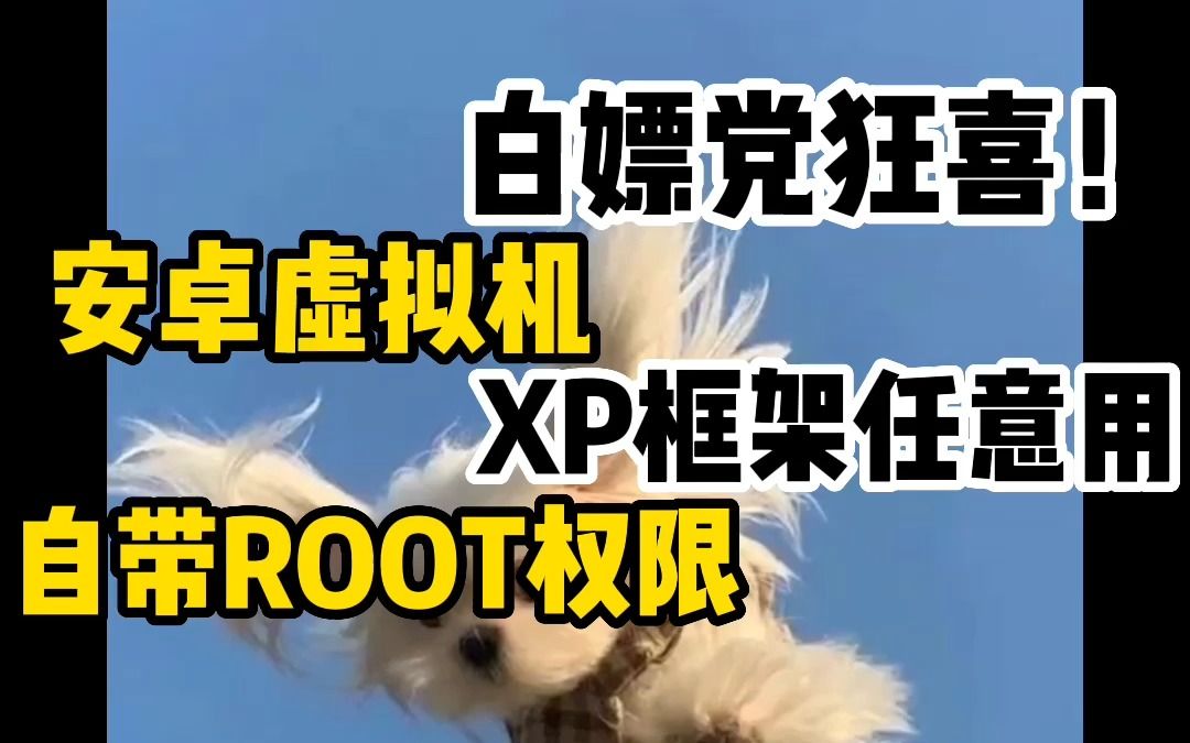 白嫖党狂喜!安卓虚拟机,自带ROOT权限,XP框架任意用,这不比破解版香?哔哩哔哩bilibili