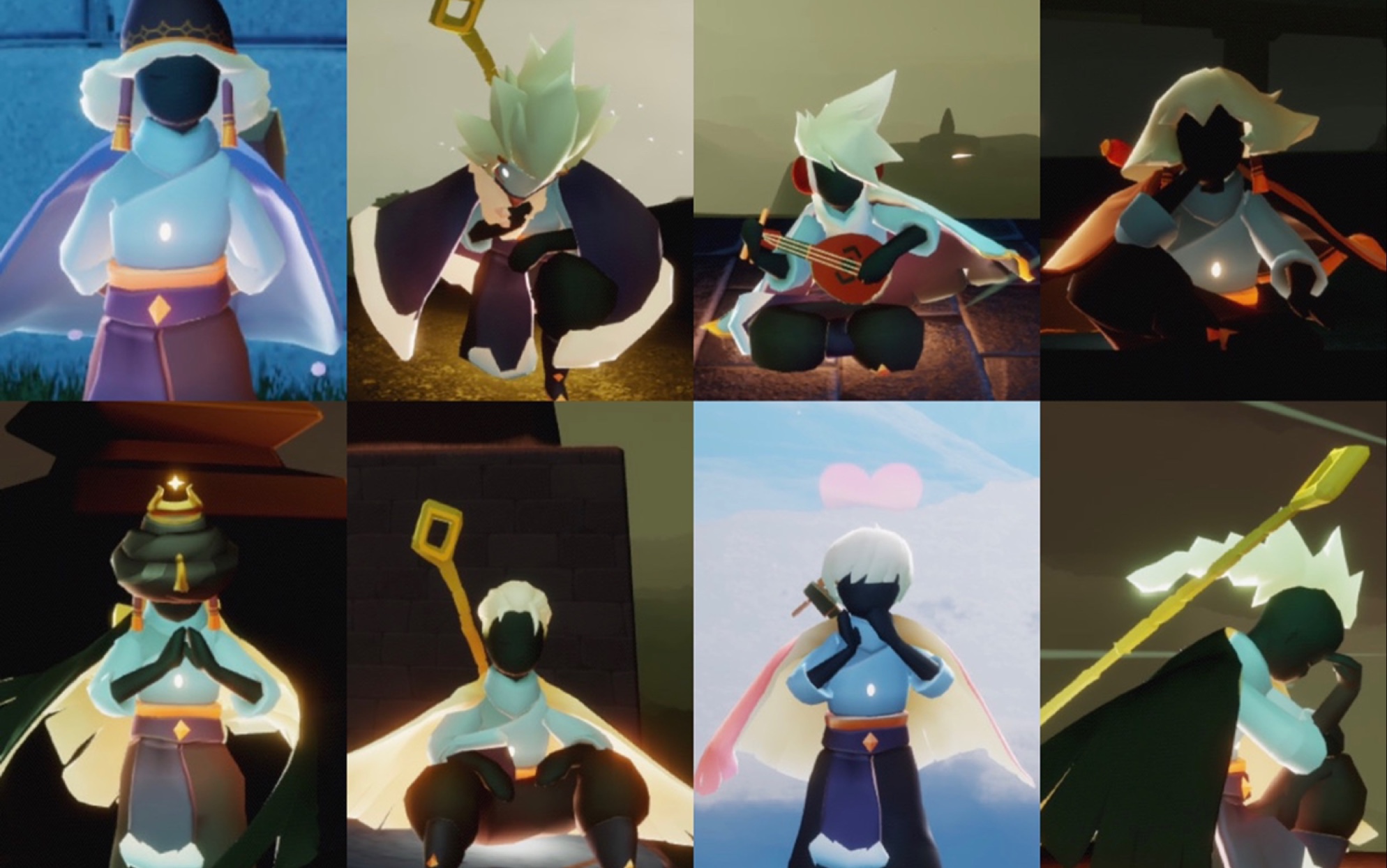 「光遇」反复使用的踩点换装,也不是很帅,也就yi点点