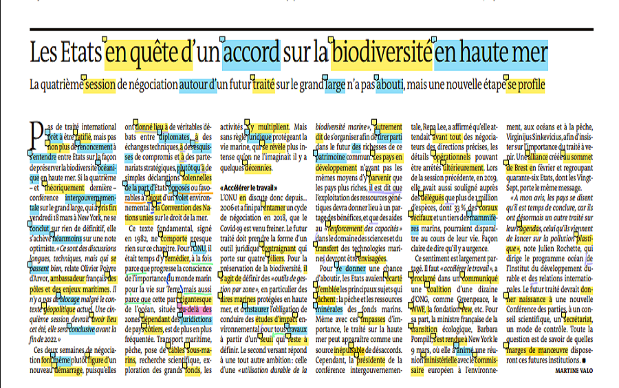 法语外刊精读 3 / Le monde 世界报 / 各国共同寻求公海生物多样性条约哔哩哔哩bilibili