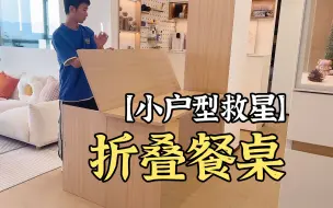 Download Video: 小户型一定要做折叠餐桌，大厅都变大了