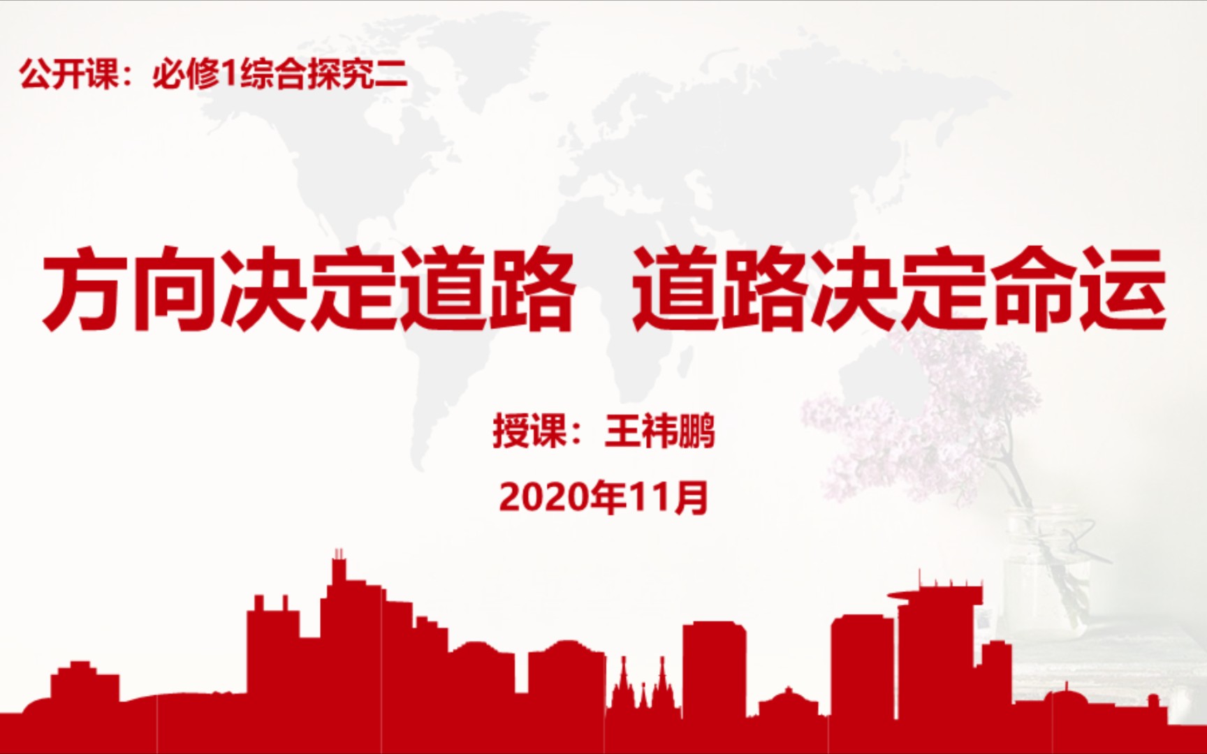 [图]【公开课】高中政治必修1-综合探究(二)：方向决定道路 道路决定命运