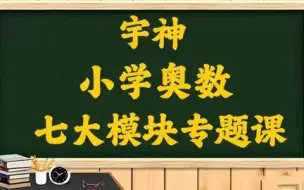 Download Video: 全82集【小学奥数七大模块专题课】 视频+PDF