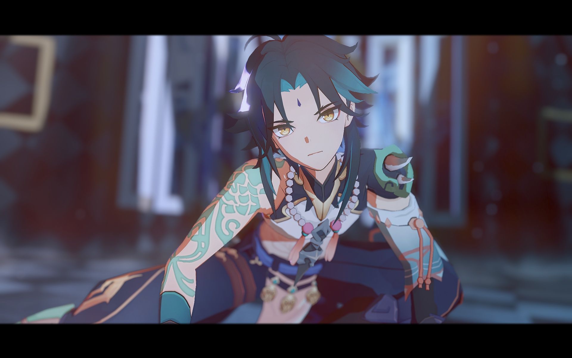 【魈】将你诱惑,再一口吞下的黑曼巴 / black mamba [ 原神mmd ]_哔哩