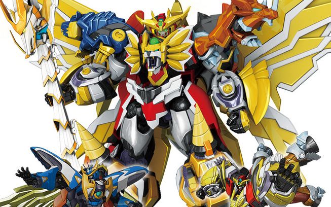 国产动画元气勇者全机体变形合体剪辑附主题op