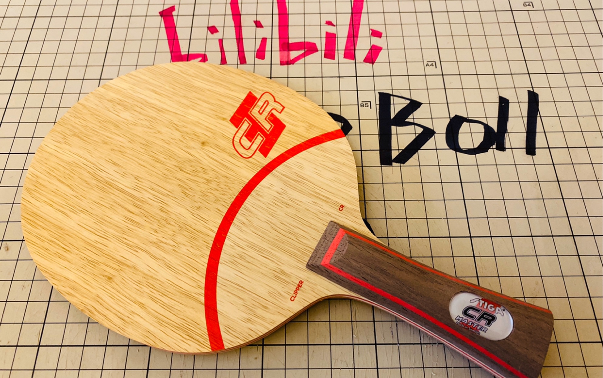 斯帝卡clcr七层纯木乒乓球拍粘拍