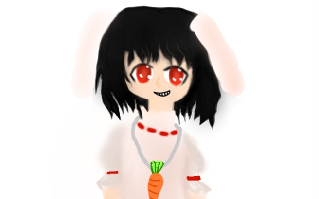  东方project>幸运的白兔 因幡天为(×)因幡帝 speed paint