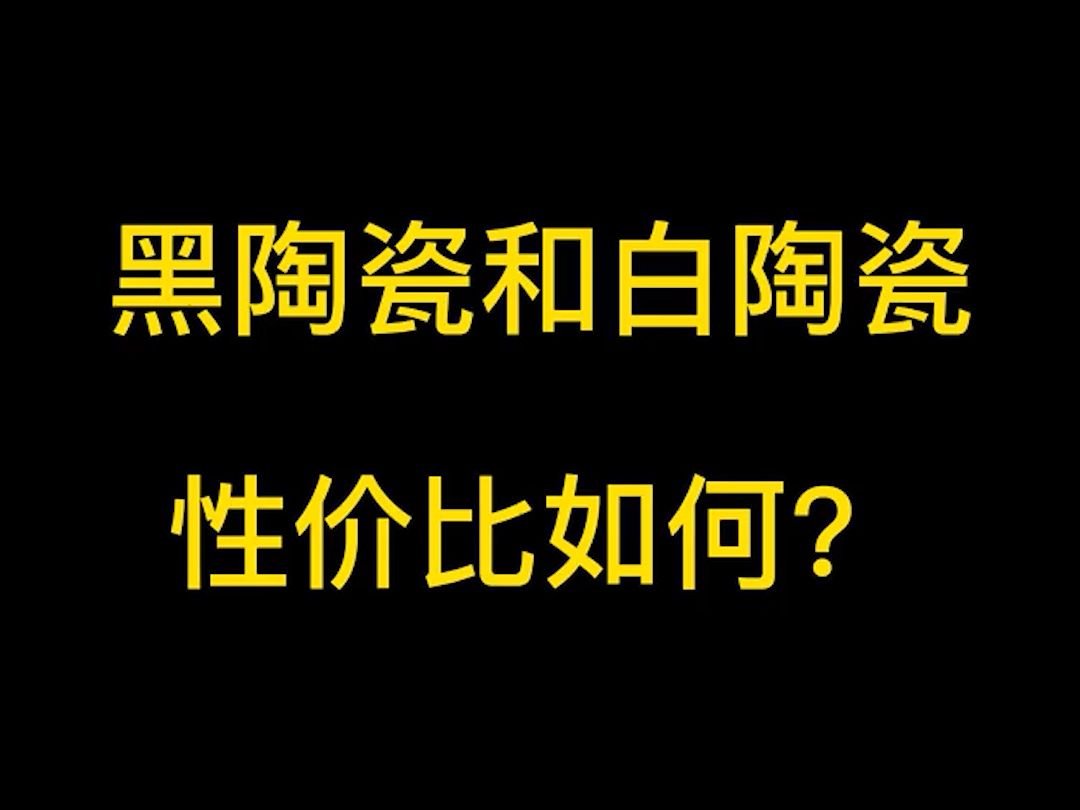 黑陶瓷和白陶瓷性价比如何?哔哩哔哩bilibili