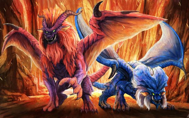 【怪物猎人世界】炎王龙&炎妃龙 合体技