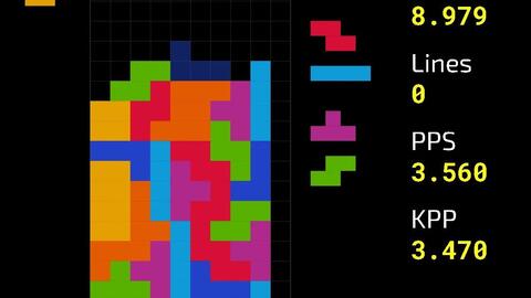 方块竞速】Tetris Online Study 40LSprint  @ 哔哩哔哩