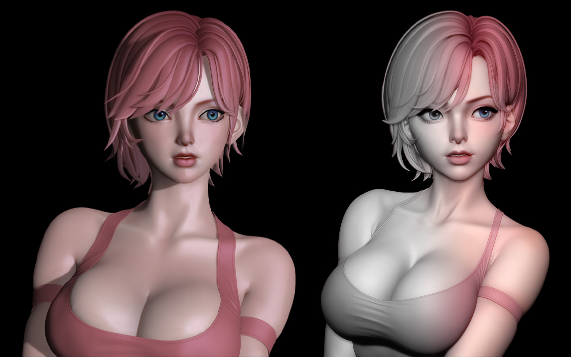 【3D】胸控福利!美女教你如何正确用zbrush雕刻乳房 zbrush女性人物角色建模教程!哔哩哔哩bilibili