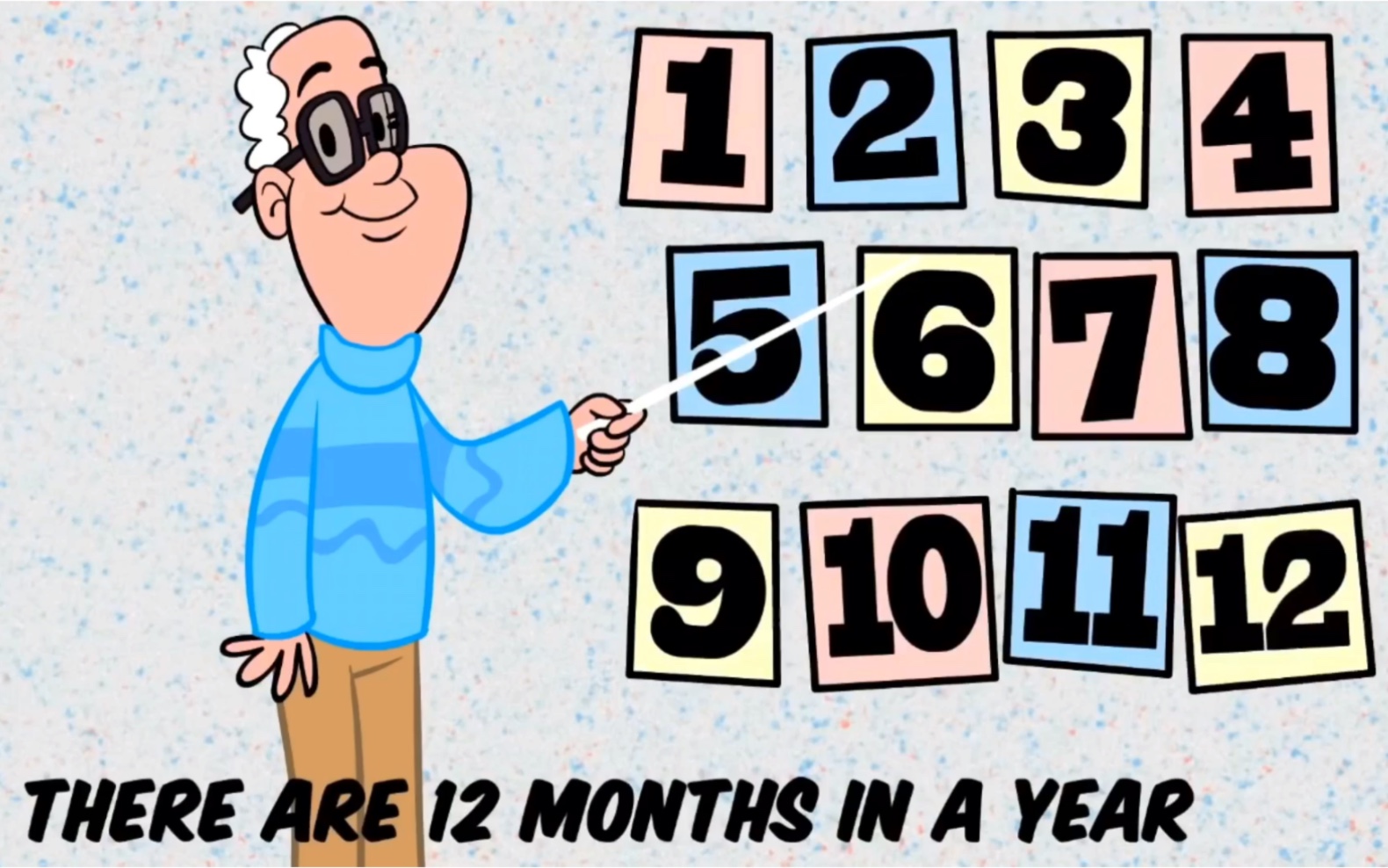 【months of the year】12 months of the year from the learning