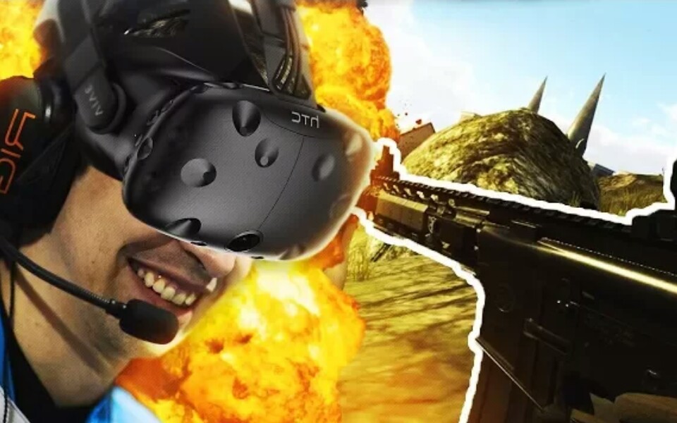 shroud大魔王居然用vr玩绝地求生!