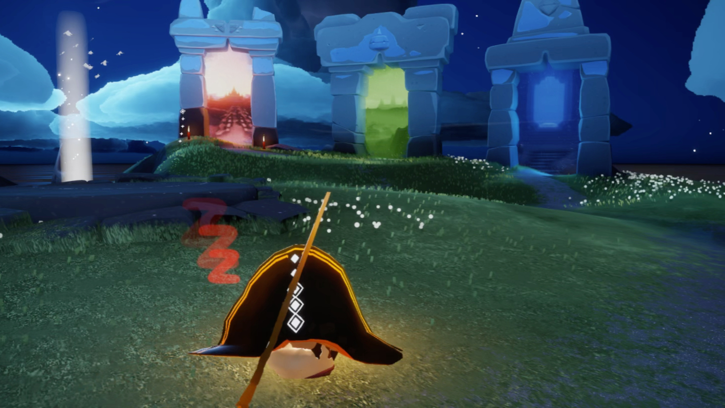 【枝·光遇】魔法季新动作,瞌睡一到四级展示,矮砸的眼睛真的可以动!