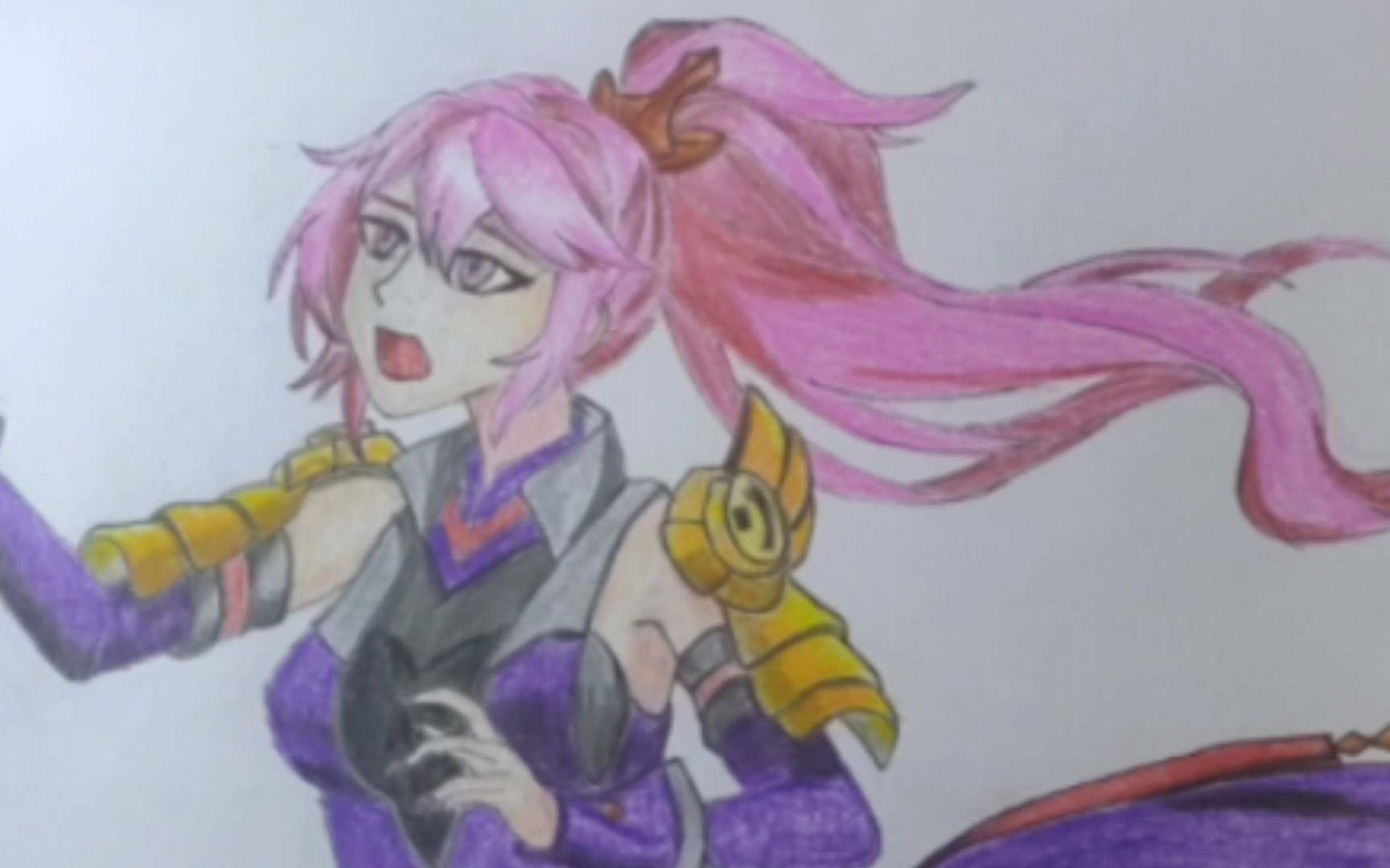 【彩铅临摹】王者荣耀花木兰