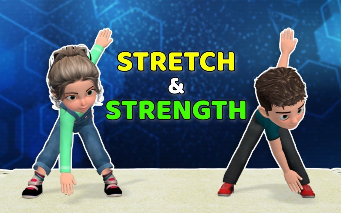 [图]儿童全身拉伸和力量锻炼（FULL BODY KIDS WORKOUT - STRETCH & STRENGTH）