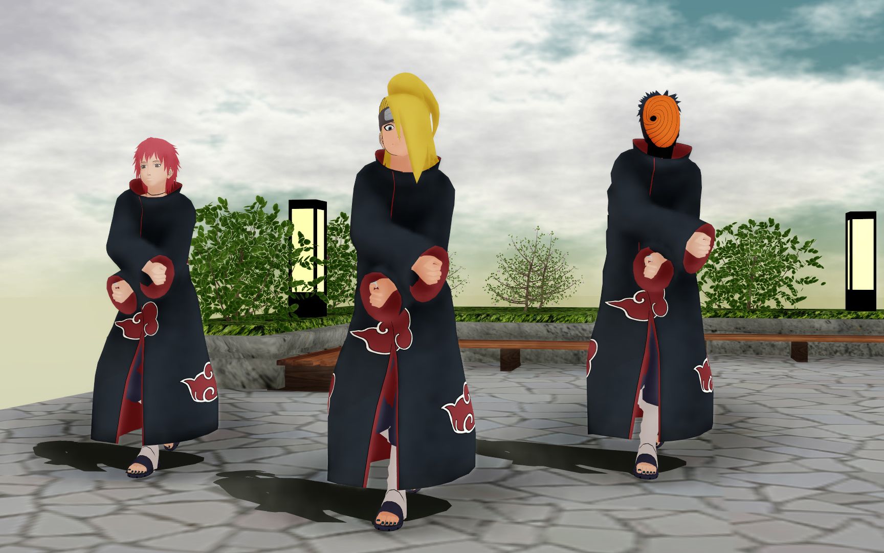 火影忍者晓组织迪达拉带土蝎舞蹈酒醉的蝴蝶