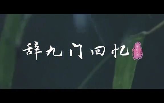 等什么君《辞九门回忆》从未让人失望,现在依旧吊打很多古风歌曲!哔哩哔哩bilibili