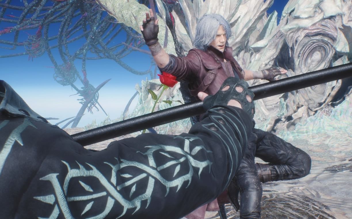 血宫挑衅中组成爱心的幻影剑的真身!【鬼泣5】【dmc5 lame jokes x2】