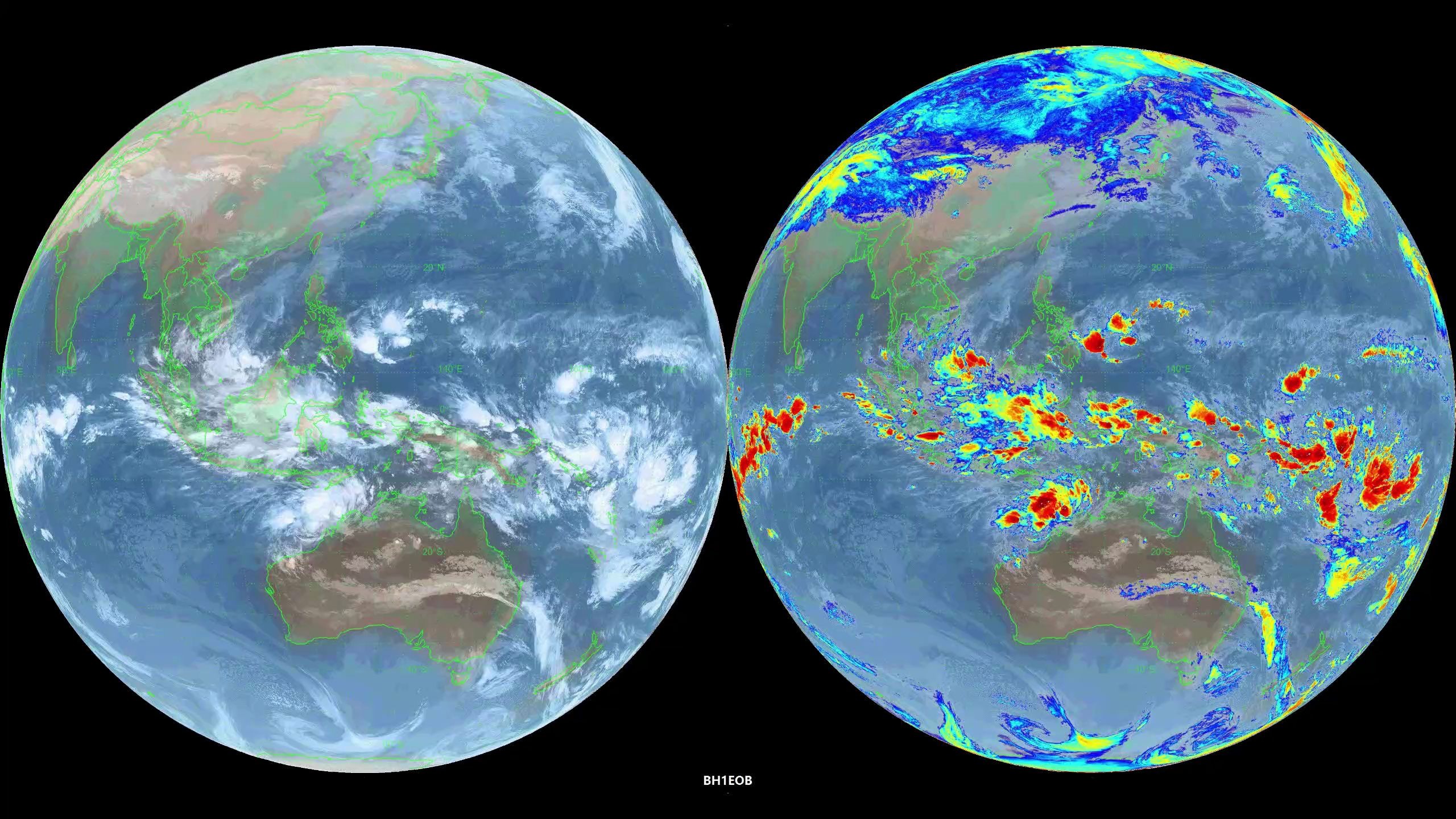 韩国气象卫星云图gk2alritfdir2020年1月影像合成2k60