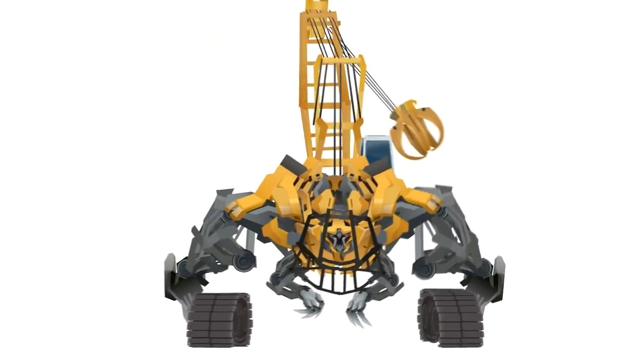 变形金刚电影大力神成员高塔变形动画