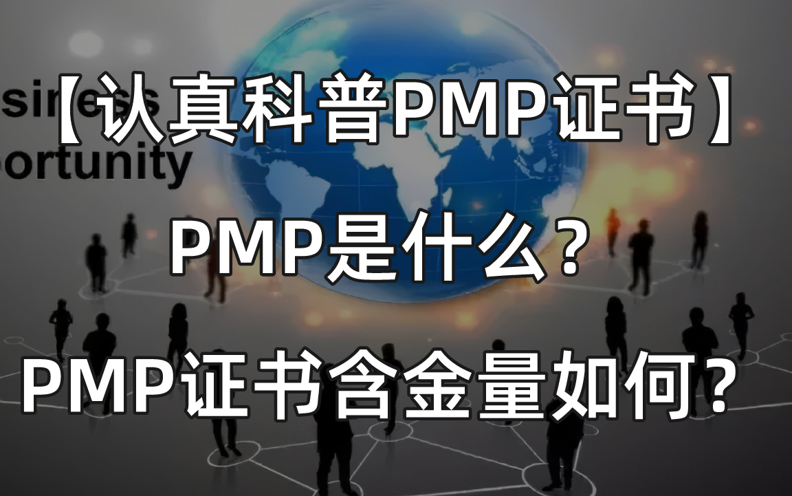 【认真科普PMP证书】PMP是什么?PMP证书含金量如何?PMP大陆考试形式和试题类型如何?哔哩哔哩bilibili