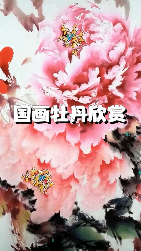 【花亭美物】国画牡丹 娇艳牡丹惹人爱.哔哩哔哩bilibili