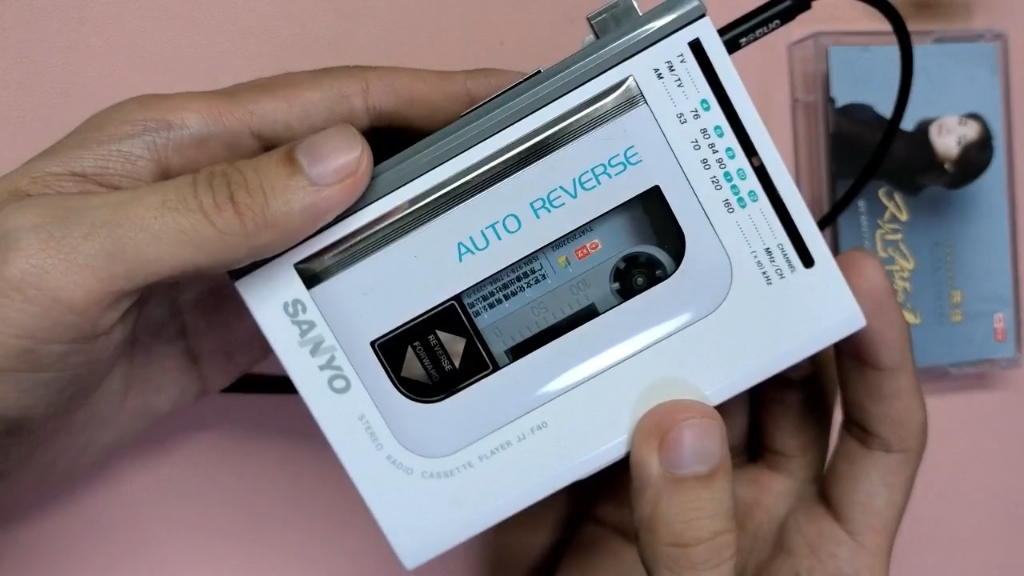 三洋jj-f40磁带随身听,深圳的粉丝寄来维修的三洋磁带随身听,试听陈佳