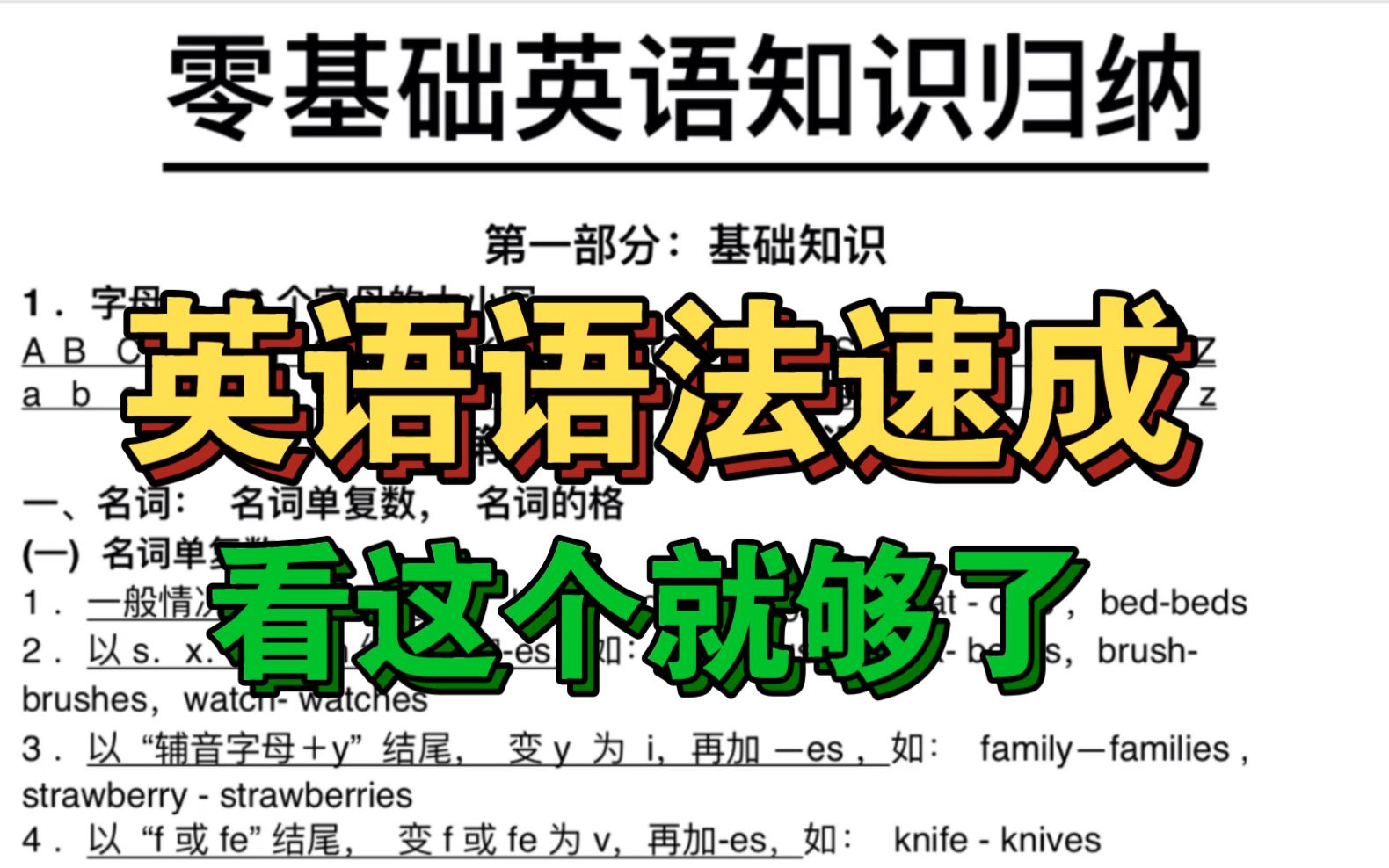 英语语法知识归纳!零基础逆袭就背它!我悟了!一篇吃透整个英语语法体系!干货知识整理归纳!英语小白有救了!哔哩哔哩bilibili