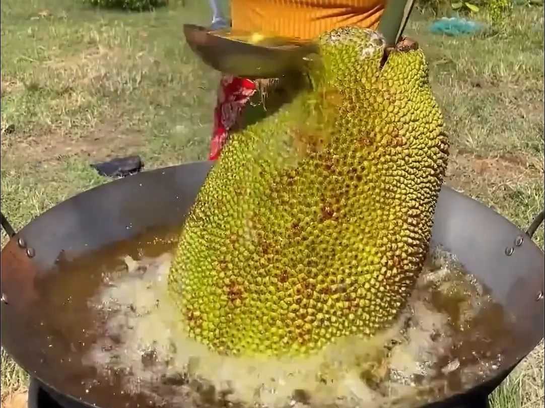 你知道东南亚人怎么把菠萝蜜烹饪做美食的吗?开眼界了哔哩哔哩bilibili