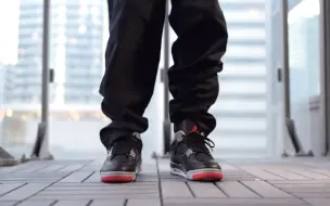 Download Video: Air Jordan 4 Bred Reimagined bred AJ4黑红开箱上脚