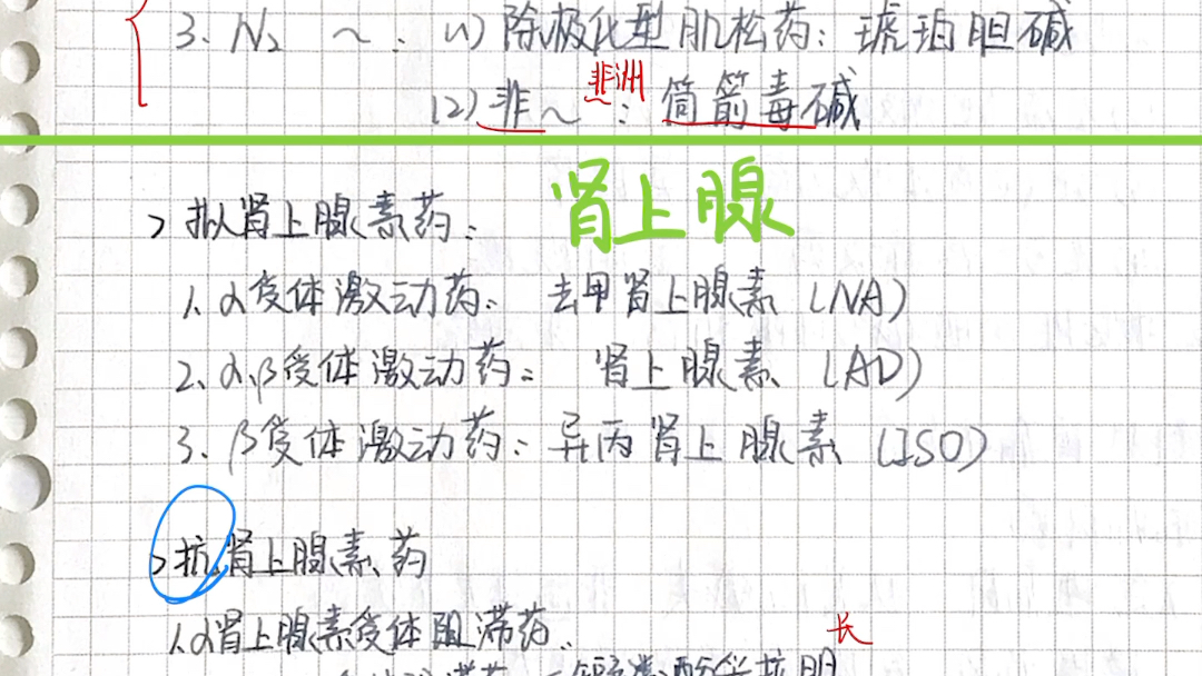 [图]药理冲刺背诵-药物 分类（上）