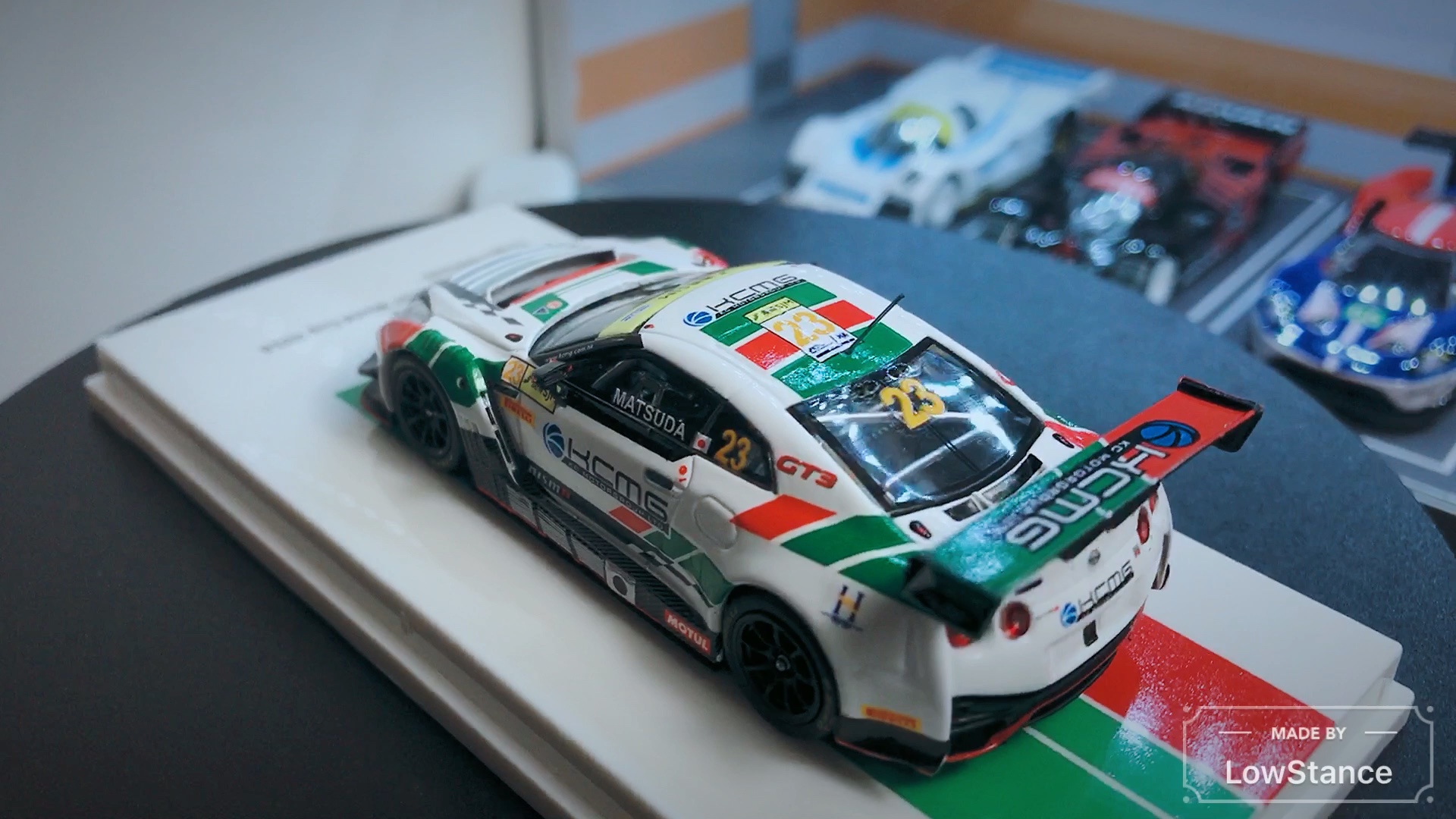 小比例车模vlog日产gtr模型开箱twnismogtrgt3