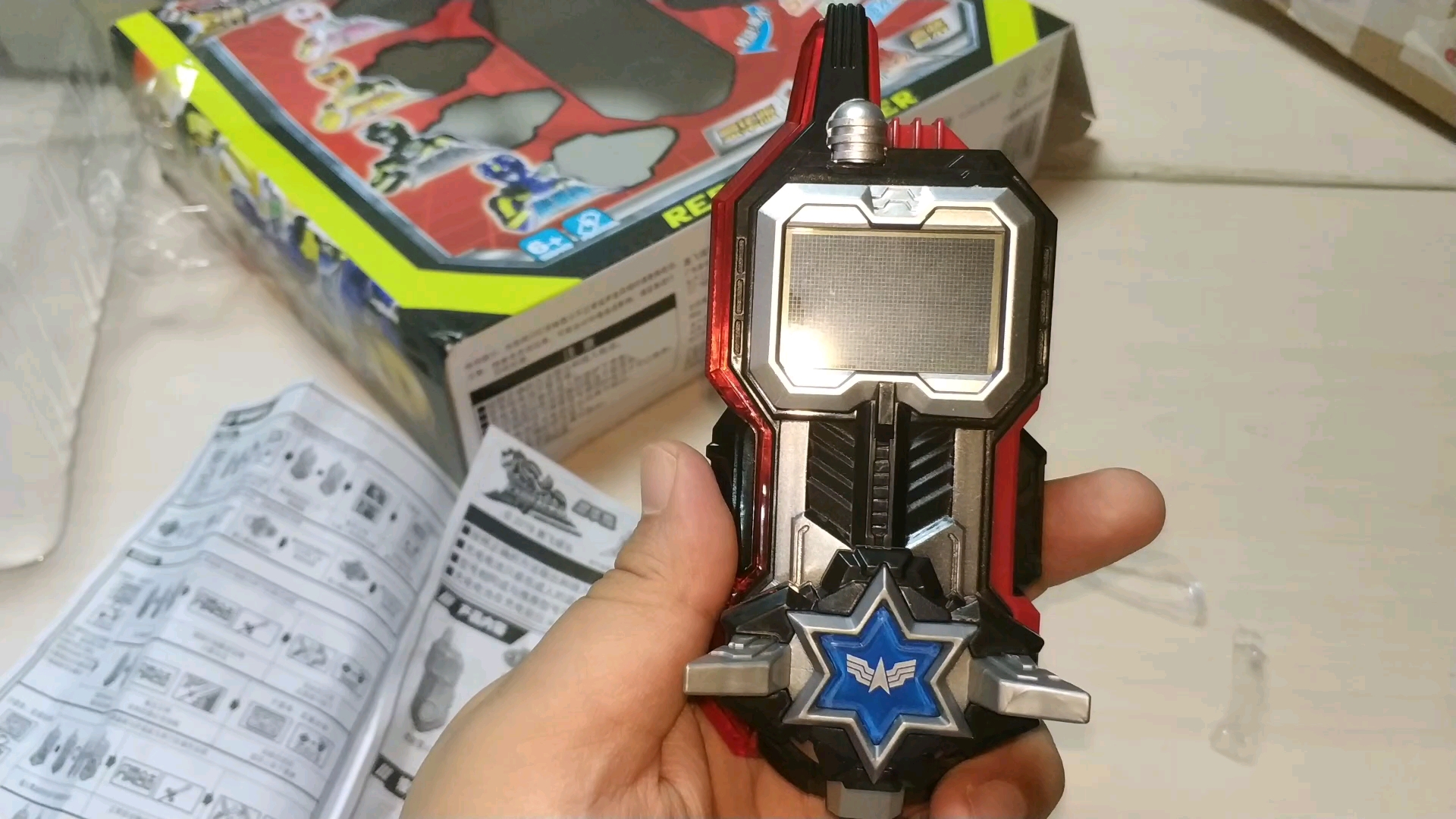 天涯开箱巨神战击队超救分队变身器全圣光展示下太长了