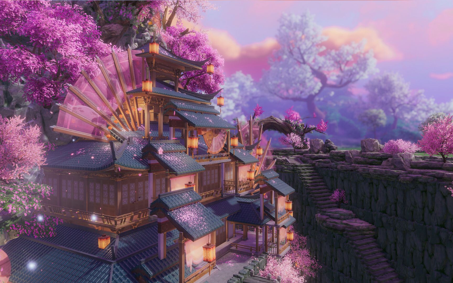 月雾谷kiki剑网三下沉式家园蓝图4032横版桃花灼灼茫茫