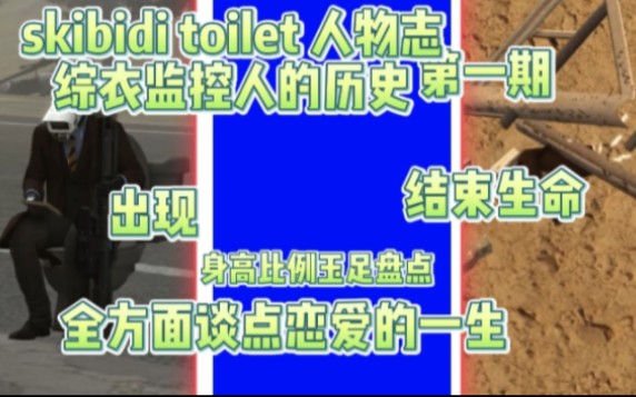 [图]skibidi toilet 人物志第一期 恋爱脑监控人篇，监控阵营的叛徒 ？今年最后一期视频（每一期的解说视频我会做 ） 马桶人vs监控系统