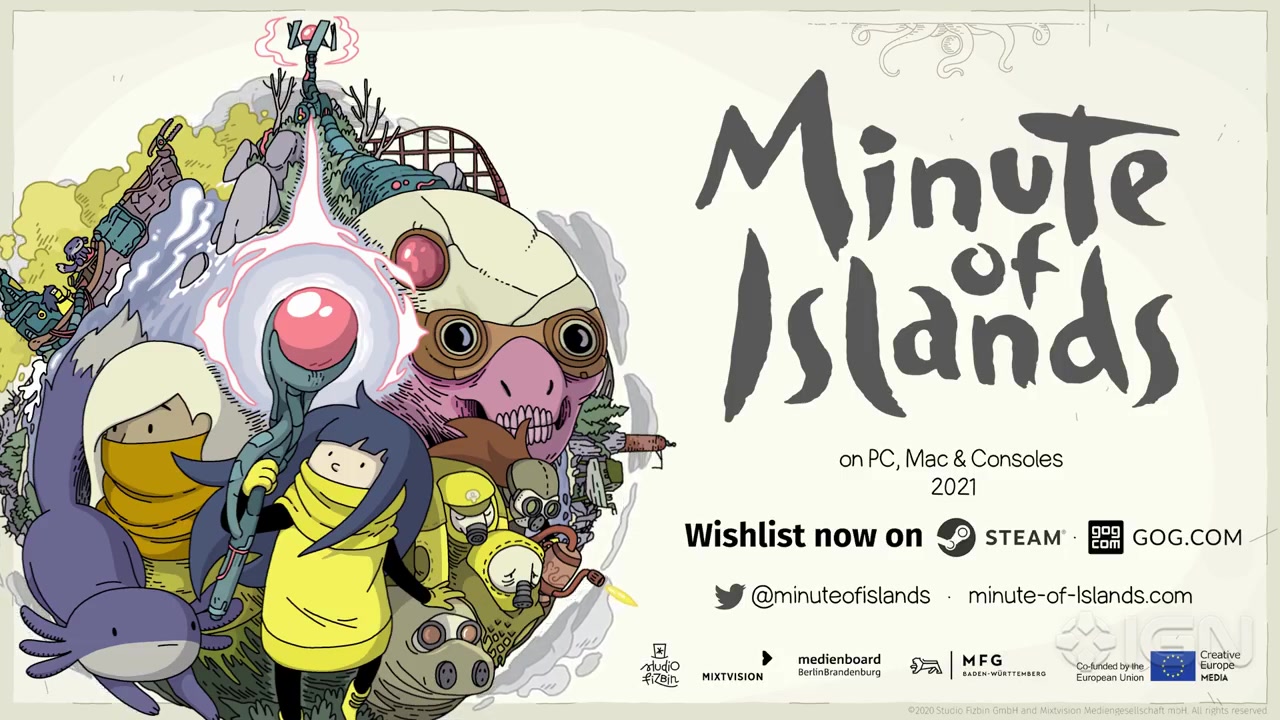 [图]绘画风格独特的《Minute of Islands》公开最新宣传片。2021年正式登陆，支持中文