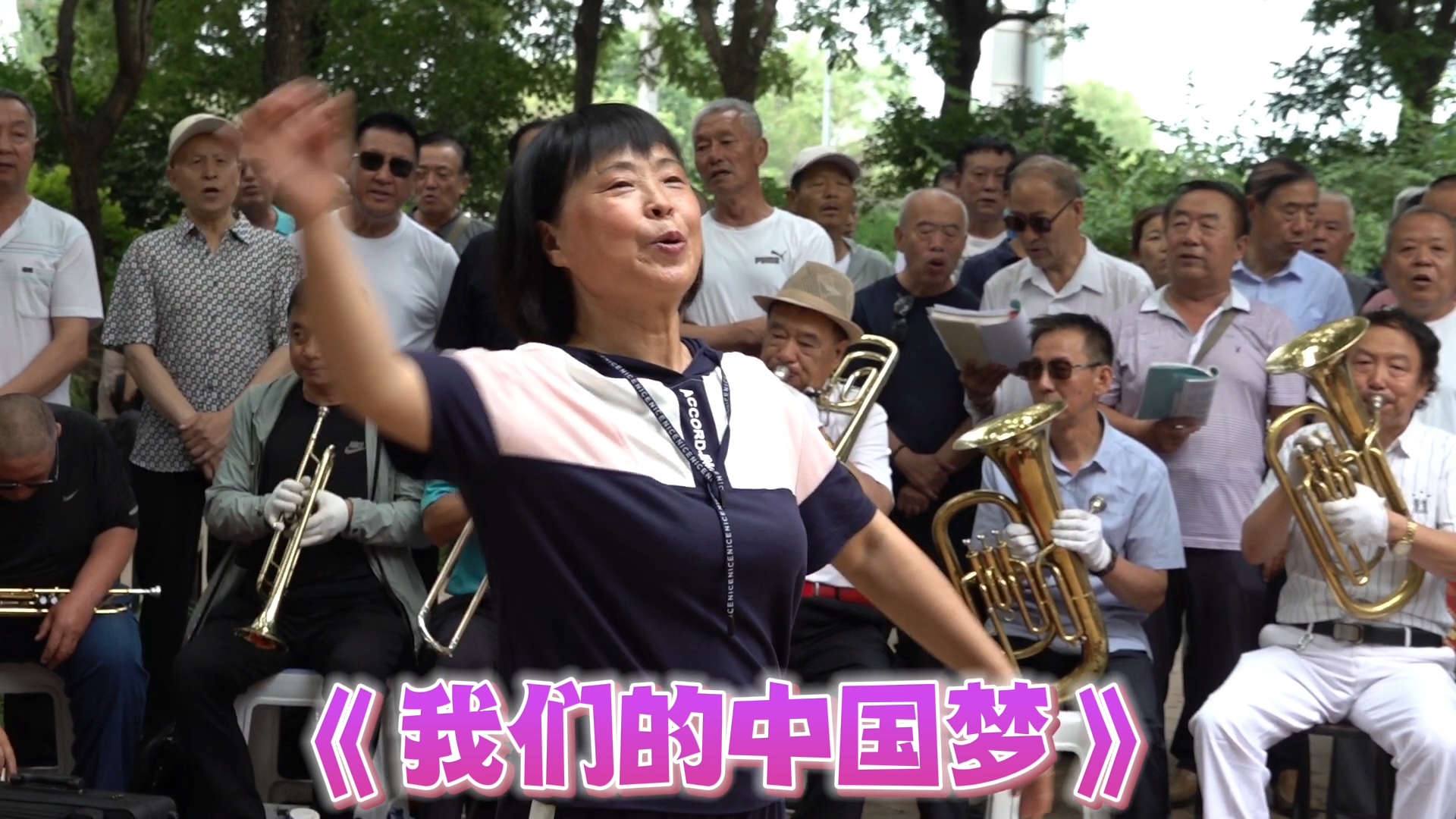 蓝天合唱团,演唱《我们的中国梦》《共筑中国梦》!指挥:丁一